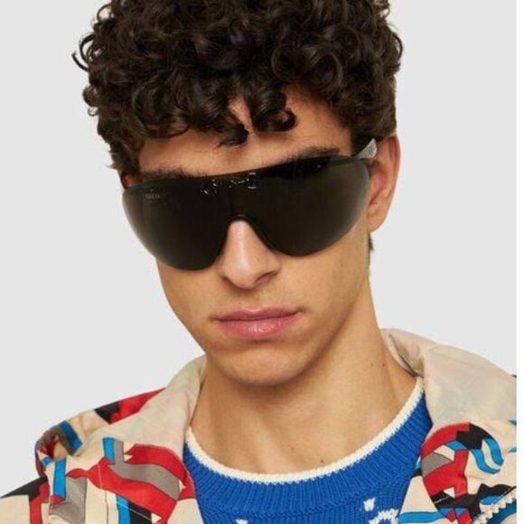 NEW GUCCI GG1656S 001 BLACK GREY SUNGLASSES - Picture 1 of 11